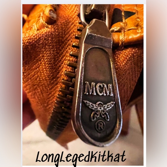 ‼️SOLD‼️MCM VISETOS MONOGRAM COGNAC BROWN SHOULDER TOTE BAG - Picture 3 of 9